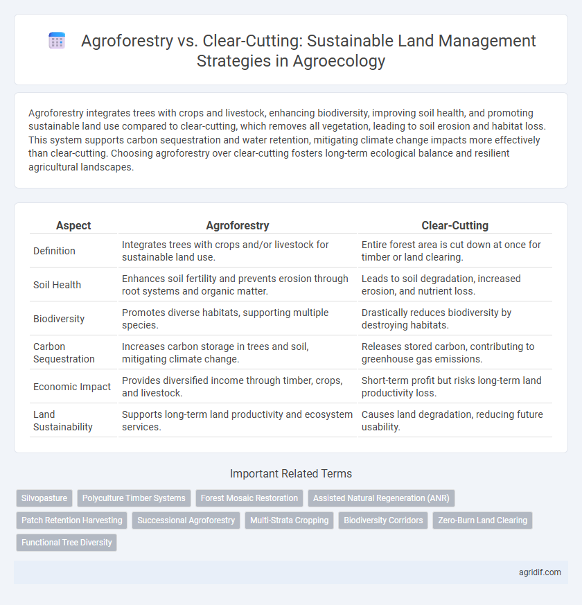 Agroforestry vs. Clear-Cutting: Sustainable Land Management Strategies in Agroecology