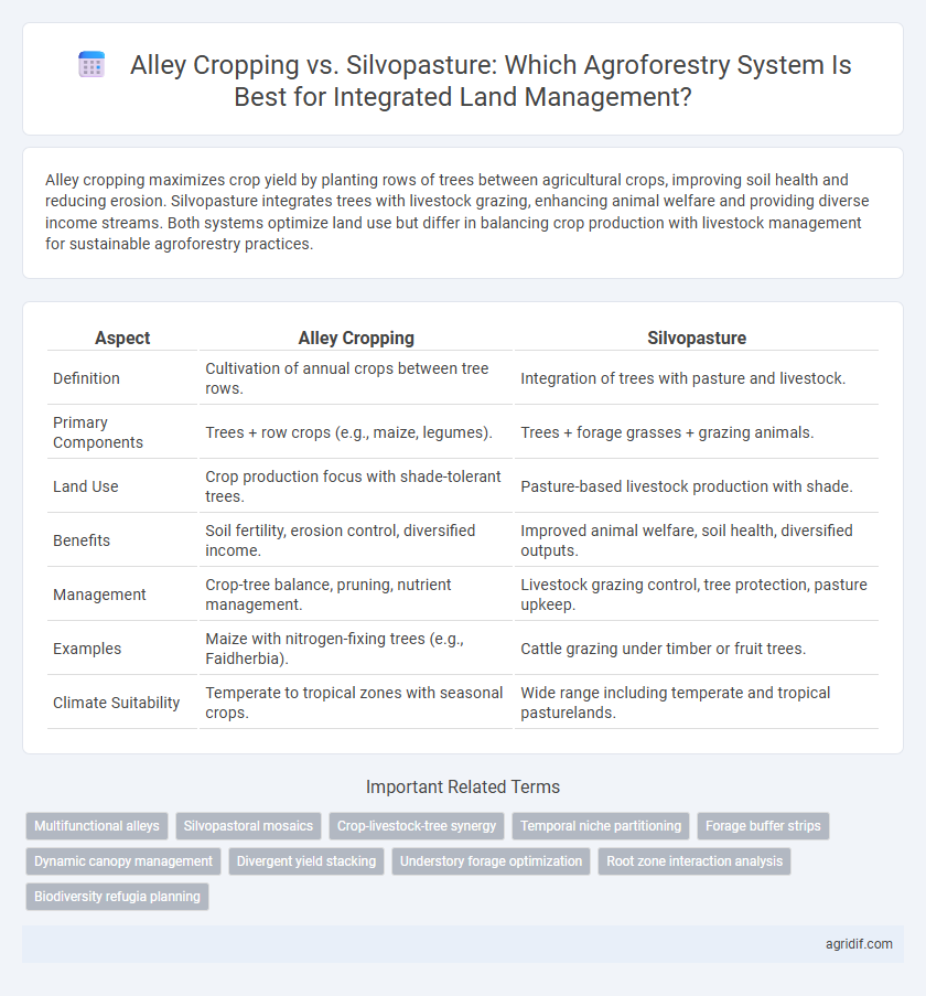 Alley Cropping vs. Silvopasture: Which Agroforestry System Is Best for Integrated Land Management?