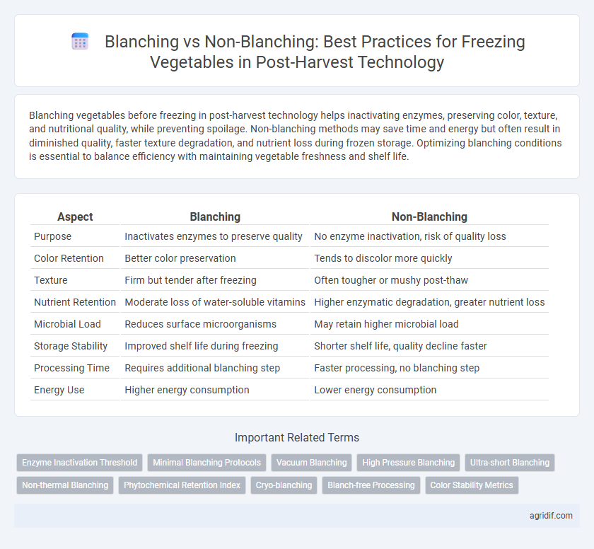 Blanching vs Non-Blanching: Best Practices for Freezing Vegetables in Post-Harvest Technology