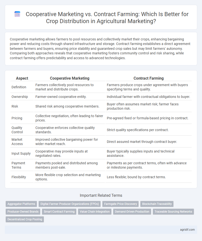 Cooperative Marketing vs. Contract Farming: Which Is Better for Crop Distribution in Agricultural Marketing?