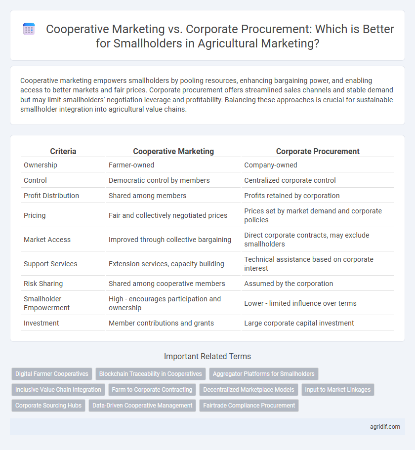 Cooperative Marketing vs. Corporate Procurement: Which is Better for Smallholders in Agricultural Marketing?