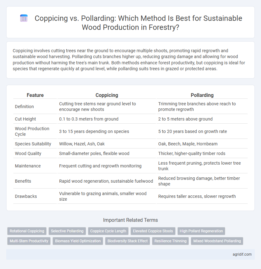 Coppicing vs. Pollarding: Which Method Is Best for Sustainable Wood Production in Forestry?