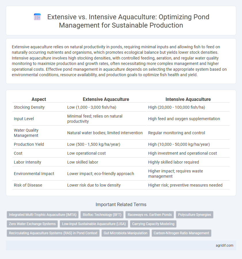 Extensive vs. Intensive Aquaculture: Optimizing Pond Management for Sustainable Production