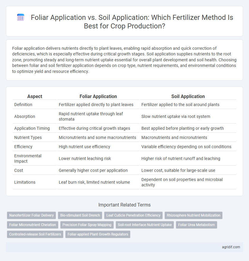 Foliar Application vs. Soil Application: Which Fertilizer Method Is Best for Crop Production?