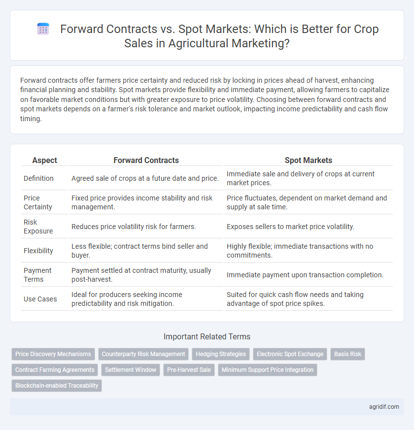 Forward Contracts vs. Spot Markets: Which is Better for Crop Sales in Agricultural Marketing?