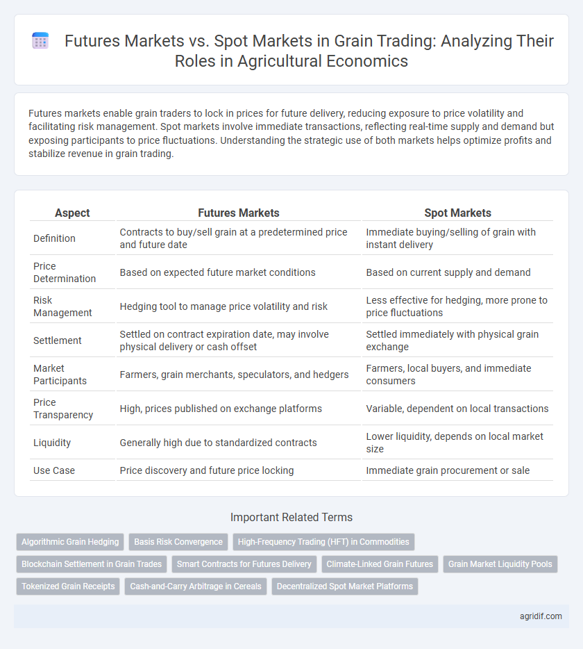 Futures Markets vs. Spot Markets in Grain Trading: Analyzing Their Roles in Agricultural Economics