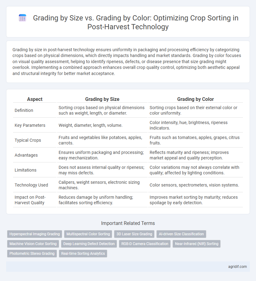 Grading by Size vs. Grading by Color: Optimizing Crop Sorting in Post-Harvest Technology