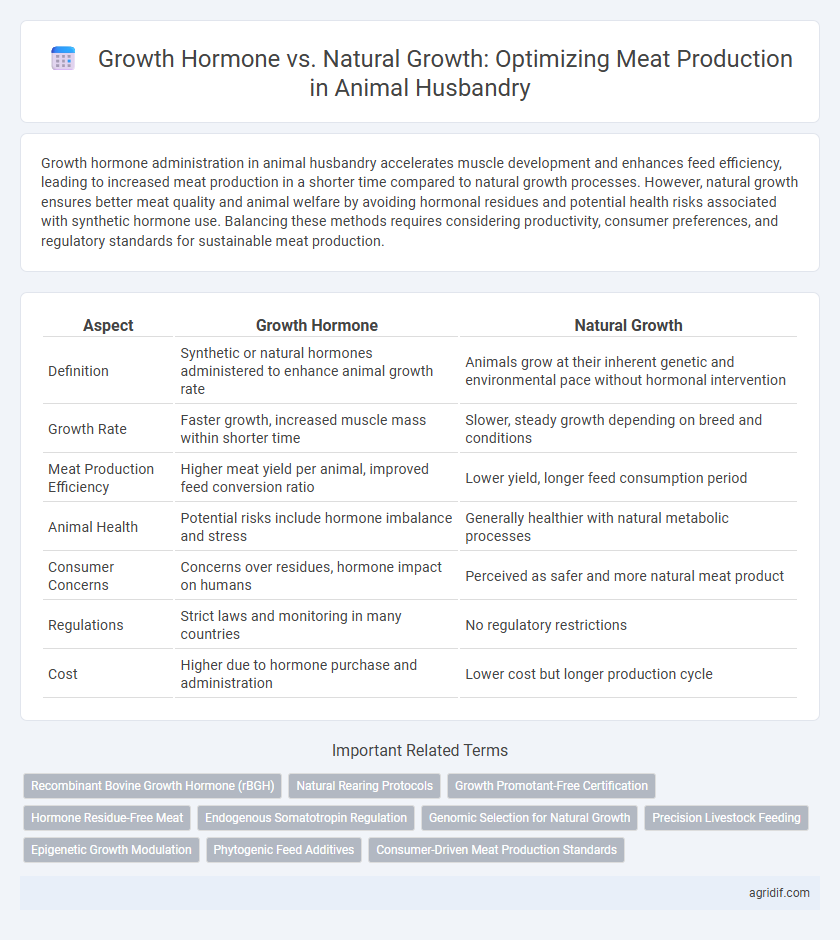 Growth Hormone vs. Natural Growth: Optimizing Meat Production in Animal Husbandry