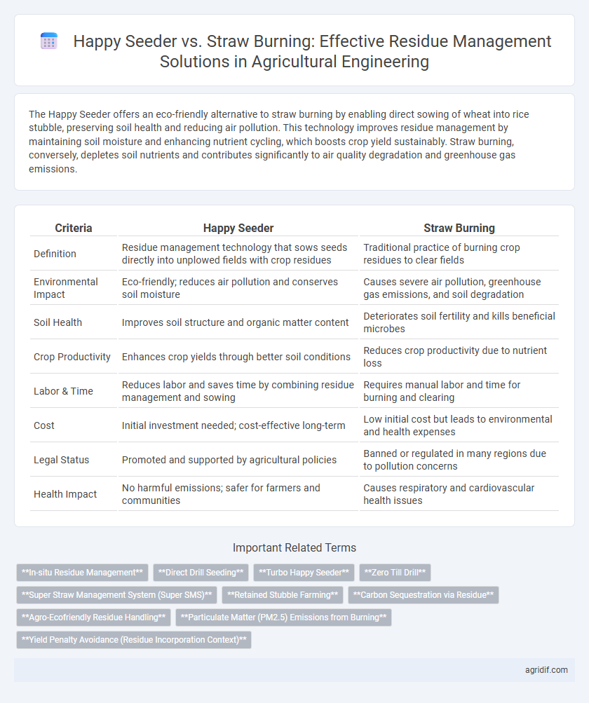 Happy Seeder vs. Straw Burning: Effective Residue Management Solutions in Agricultural Engineering