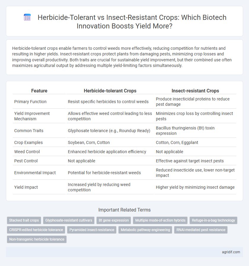 Herbicide-Tolerant vs Insect-Resistant Crops: Which Biotech Innovation Boosts Yield More?