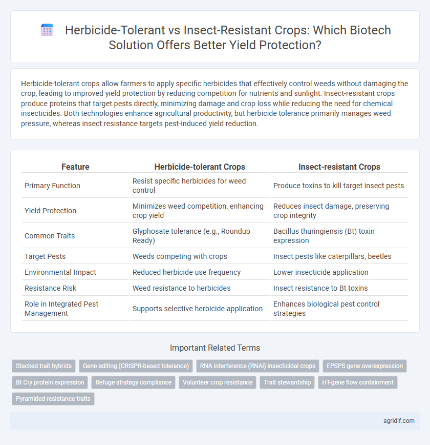 Herbicide-Tolerant vs Insect-Resistant Crops: Which Biotech Solution Offers Better Yield Protection?