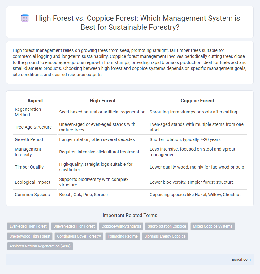 High Forest vs. Coppice Forest: Which Management System is Best for Sustainable Forestry?