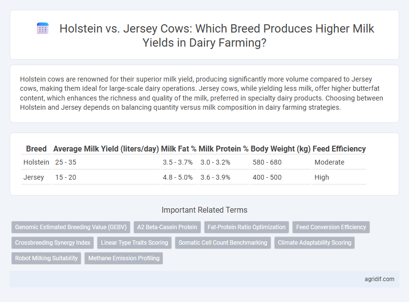 Holstein vs. Jersey Cows: Which Breed Produces Higher Milk Yields in Dairy Farming?
