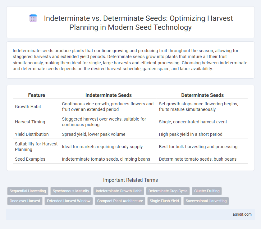 Indeterminate vs. Determinate Seeds: Optimizing Harvest Planning in Modern Seed Technology
