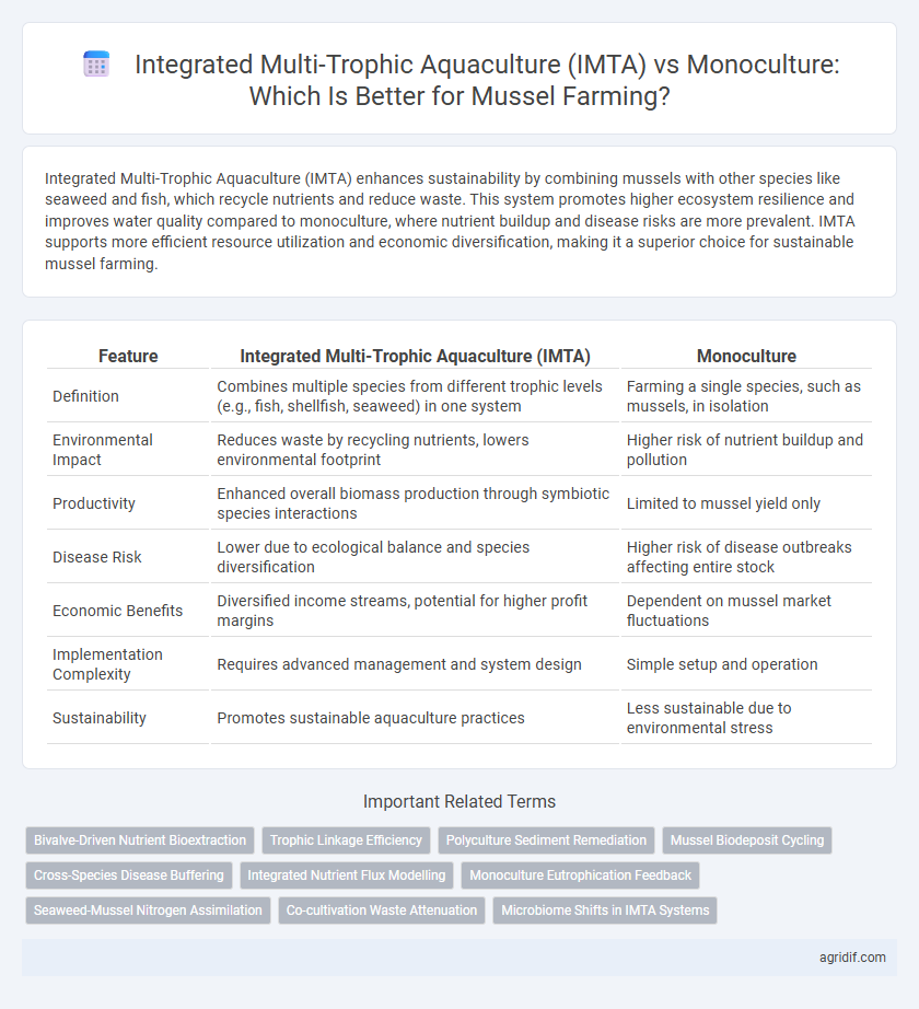 Integrated Multi-Trophic Aquaculture (IMTA) vs Monoculture: Which Is Better for Mussel Farming?