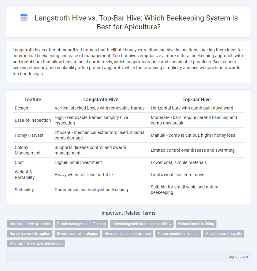 Langstroth Hive vs. Top-Bar Hive: Which Beekeeping System Is Best for Apiculture?