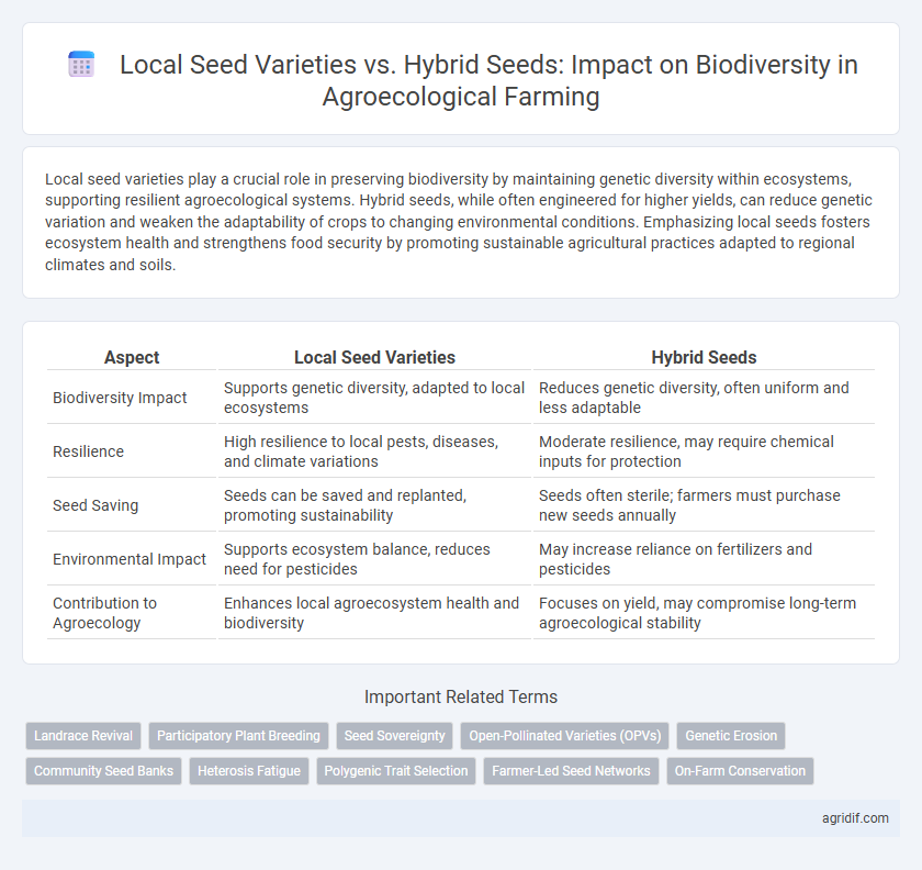 Local Seed Varieties vs. Hybrid Seeds: Impact on Biodiversity in Agroecological Farming