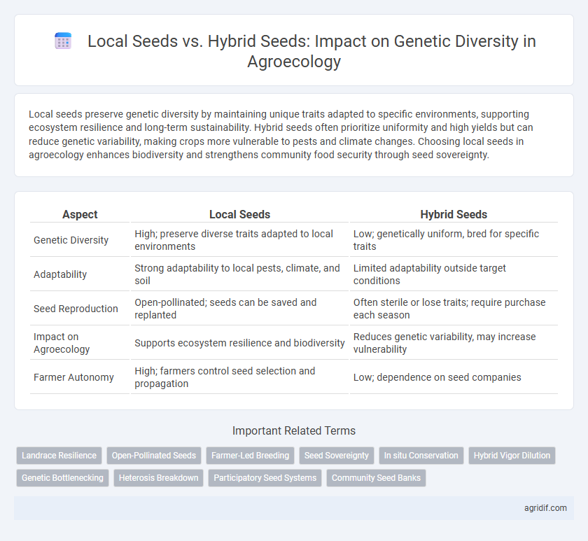 Local Seeds vs. Hybrid Seeds: Impact on Genetic Diversity in Agroecology