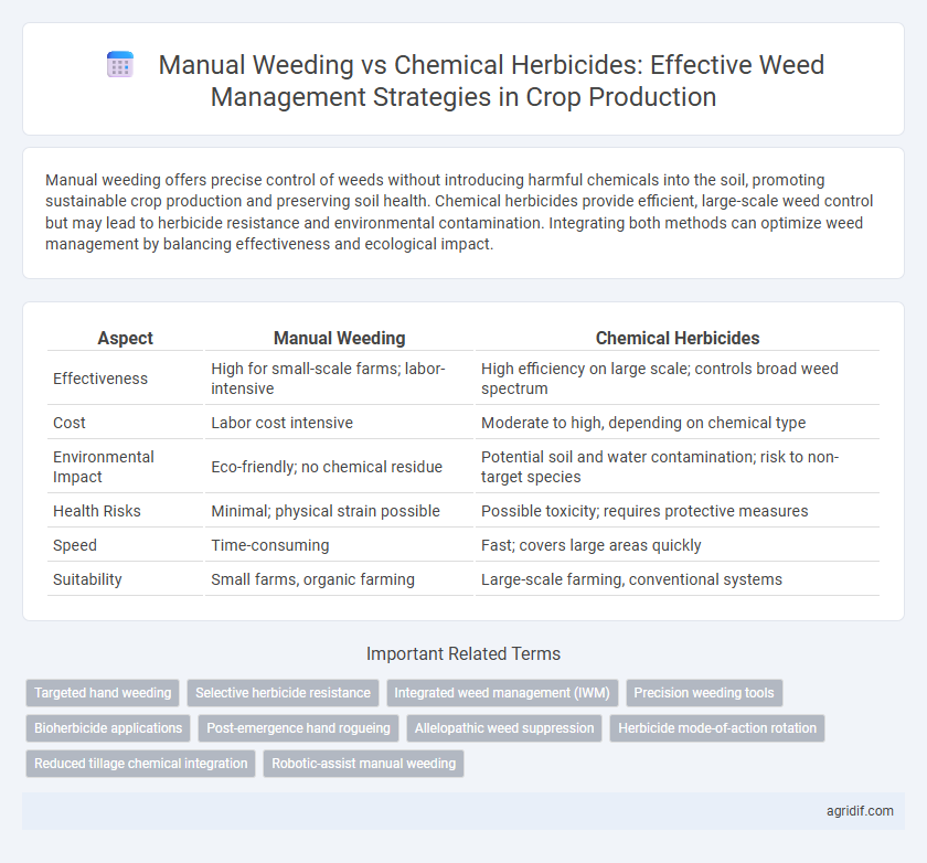 Manual Weeding vs Chemical Herbicides: Effective Weed Management Strategies in Crop Production