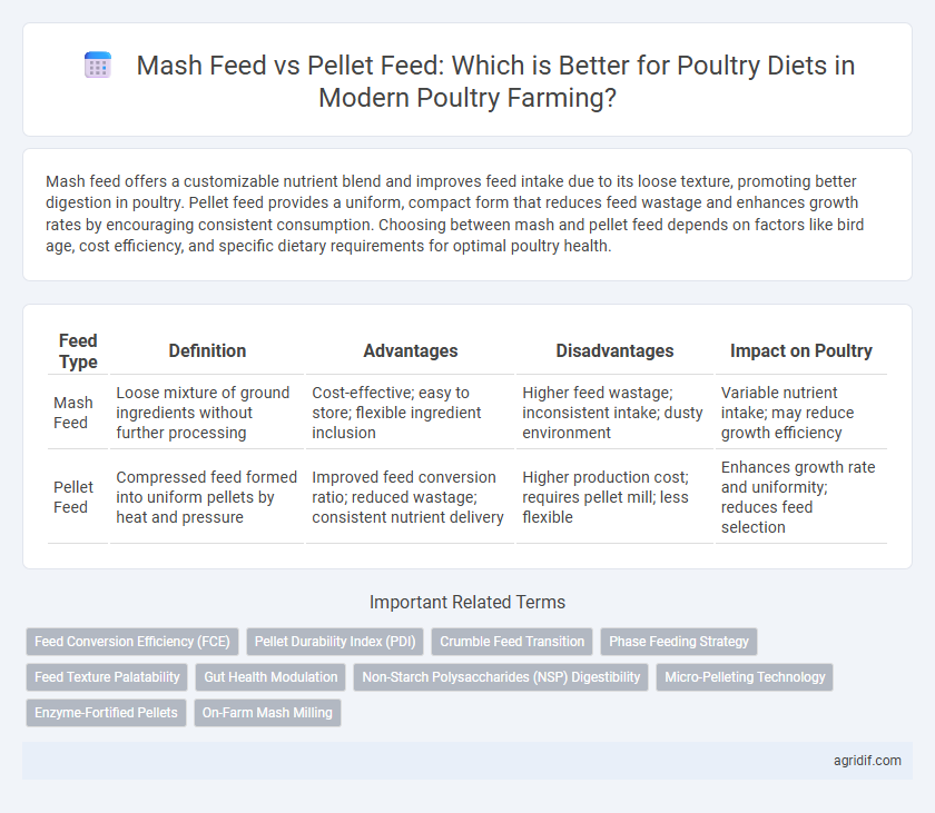 Mash Feed vs Pellet Feed: Which is Better for Poultry Diets in Modern Poultry Farming?