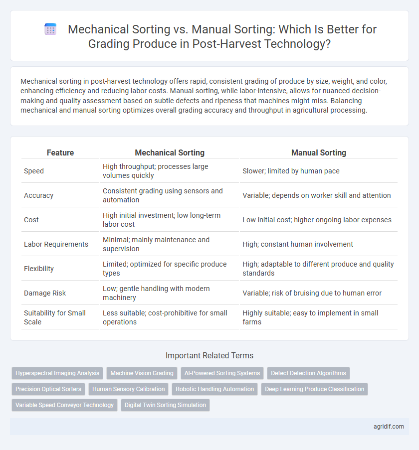Mechanical Sorting vs. Manual Sorting: Which Is Better for Grading Produce in Post-Harvest Technology?