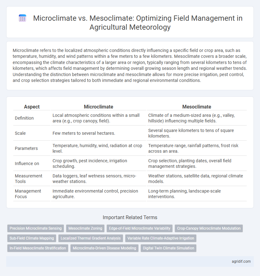 Microclimate vs. Mesoclimate: Optimizing Field Management in Agricultural Meteorology