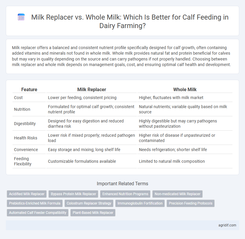 Milk Replacer vs. Whole Milk: Which Is Better for Calf Feeding in Dairy Farming?
