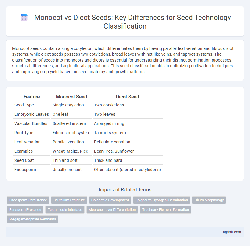 Monocot vs Dicot Seeds: Key Differences for Seed Technology Classification