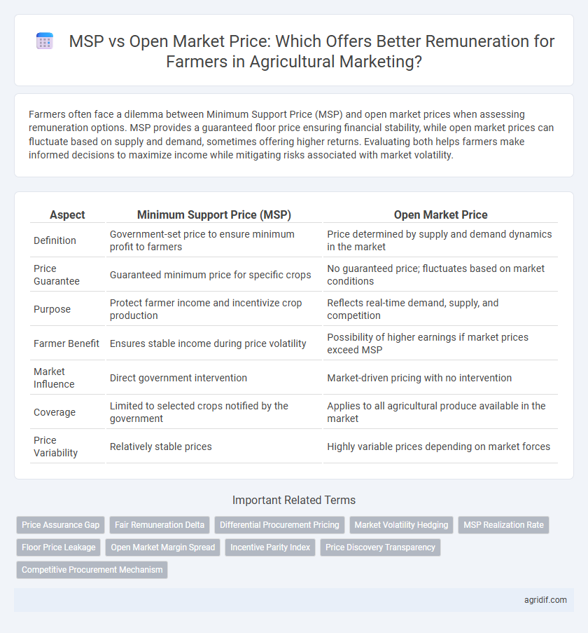 MSP vs Open Market Price: Which Offers Better Remuneration for Farmers in Agricultural Marketing?