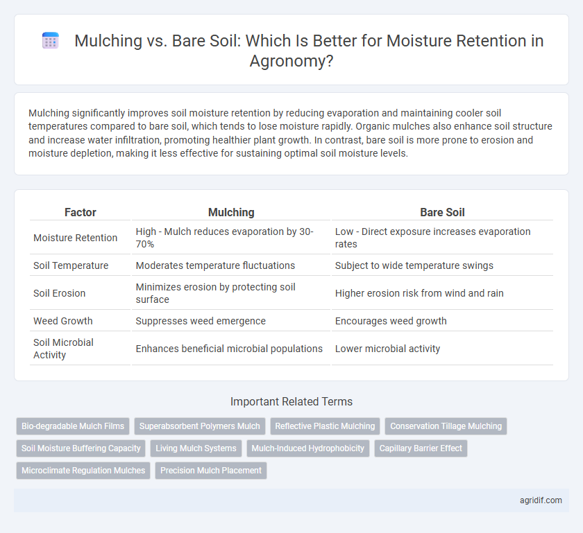 Mulching vs. Bare Soil: Which Is Better for Moisture Retention in Agronomy?
