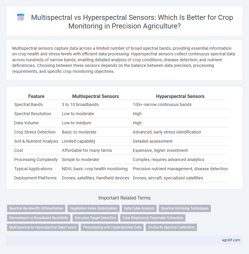 Multispectral vs Hyperspectral Sensors: Which Is Better for Crop Monitoring in Precision Agriculture?