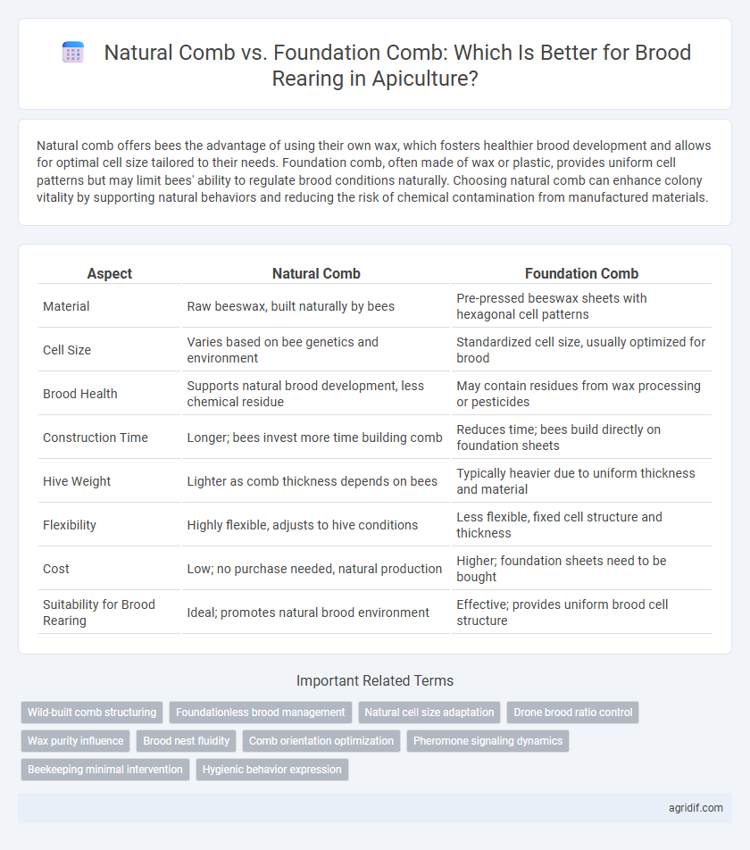 Natural Comb vs. Foundation Comb: Which Is Better for Brood Rearing in Apiculture?
