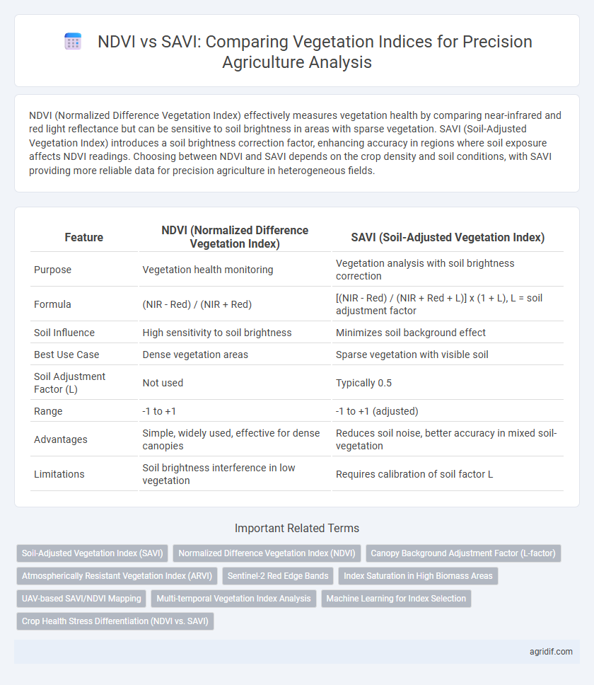 NDVI vs SAVI: Comparing Vegetation Indices for Precision Agriculture Analysis