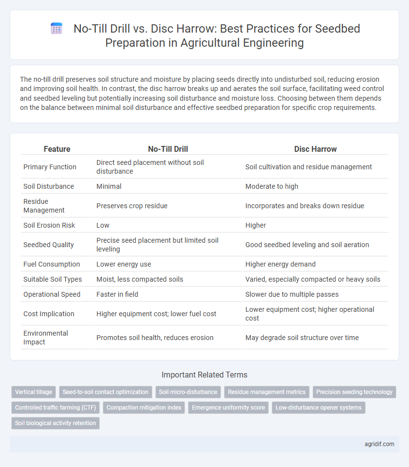 No-Till Drill vs. Disc Harrow: Best Practices for Seedbed Preparation in Agricultural Engineering
