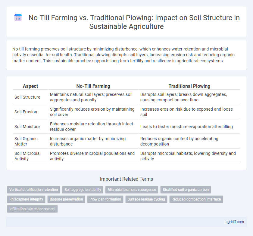 No-Till Farming vs. Traditional Plowing: Impact on Soil Structure in Sustainable Agriculture