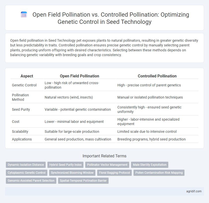 Open Field Pollination vs. Controlled Pollination: Optimizing Genetic Control in Seed Technology