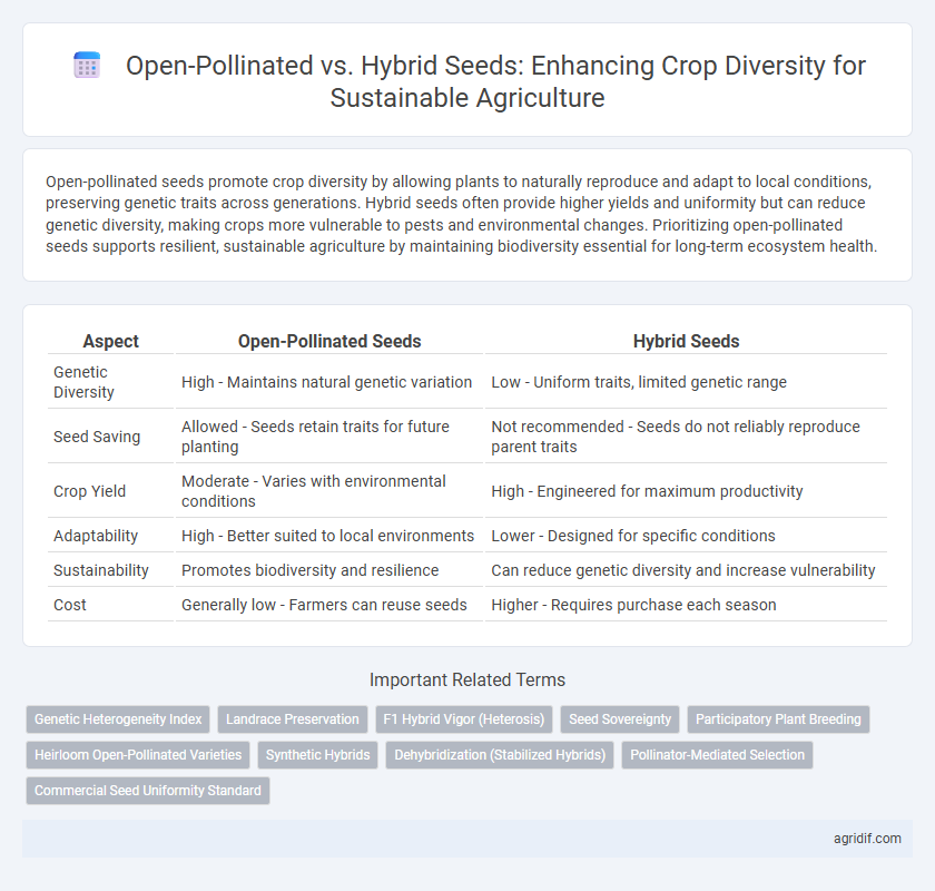 Open-Pollinated vs. Hybrid Seeds: Enhancing Crop Diversity for Sustainable Agriculture