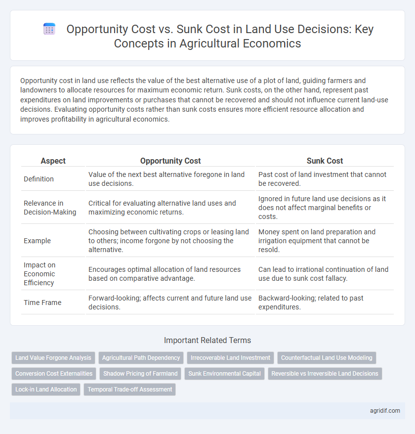 Opportunity Cost vs. Sunk Cost in Land Use Decisions: Key Concepts in Agricultural Economics