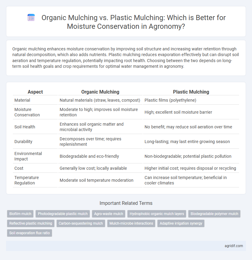 Organic Mulching vs. Plastic Mulching: Which is Better for Moisture Conservation in Agronomy?