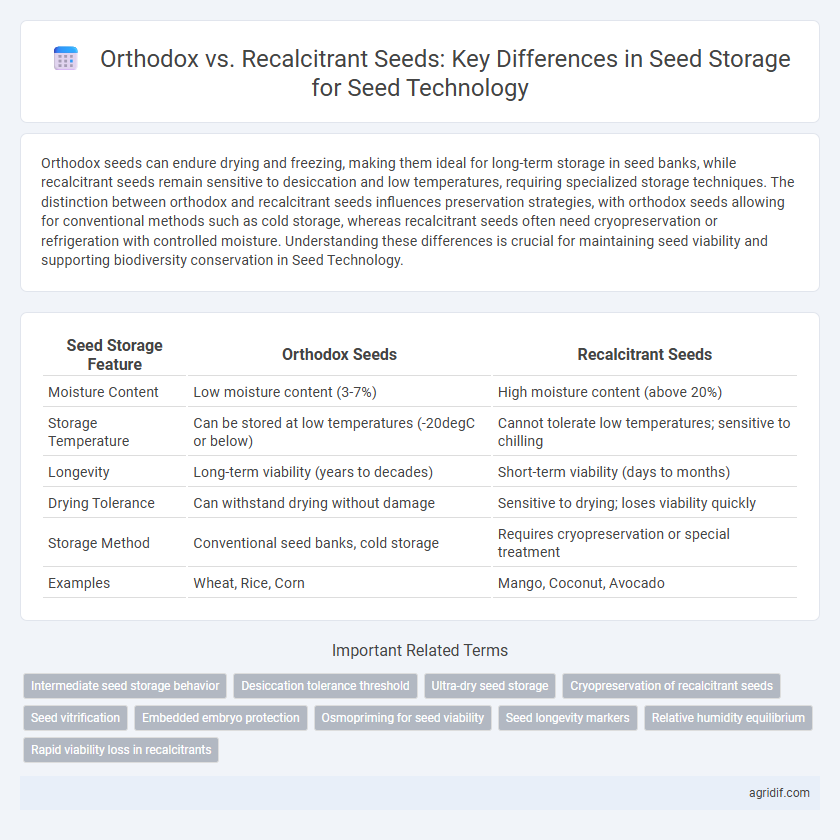 Orthodox vs. Recalcitrant Seeds: Key Differences in Seed Storage for Seed Technology