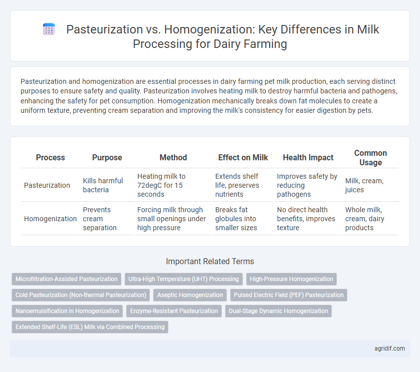 Pasteurization vs. Homogenization: Key Differences in Milk Processing for Dairy Farming