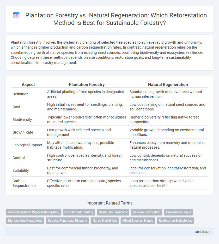 Plantation Forestry vs. Natural Regeneration: Which Reforestation Method Is Best for Sustainable Forestry?