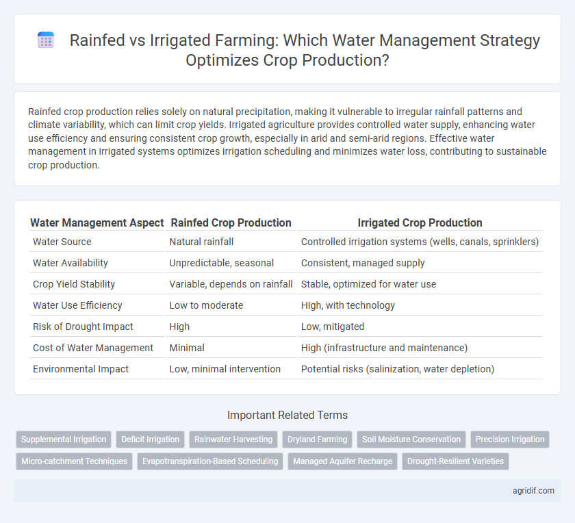 Rainfed vs Irrigated Farming: Which Water Management Strategy Optimizes Crop Production?