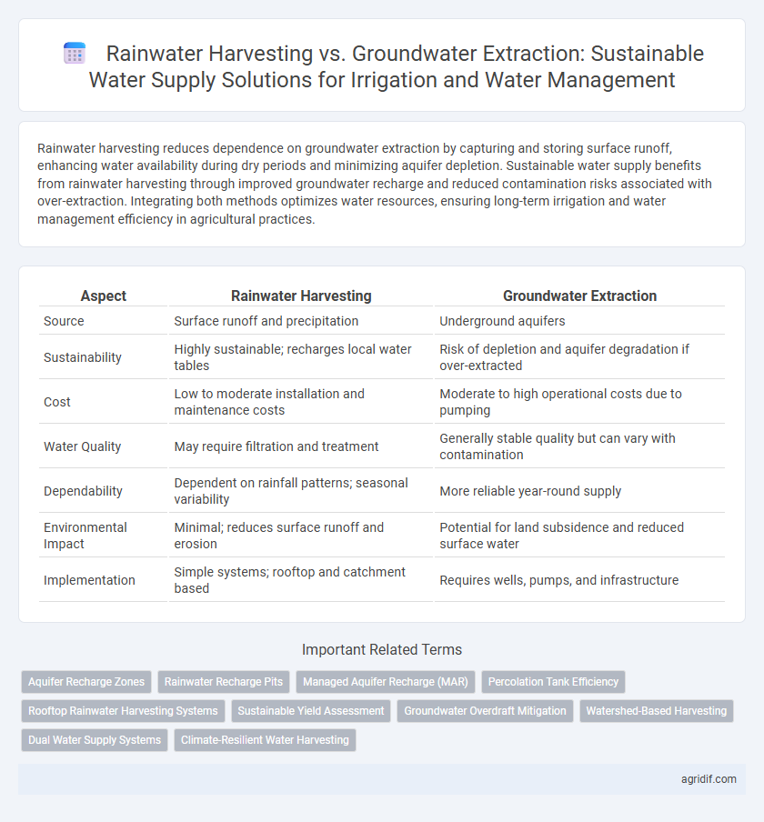 Rainwater Harvesting vs. Groundwater Extraction: Sustainable Water Supply Solutions for Irrigation and Water Management