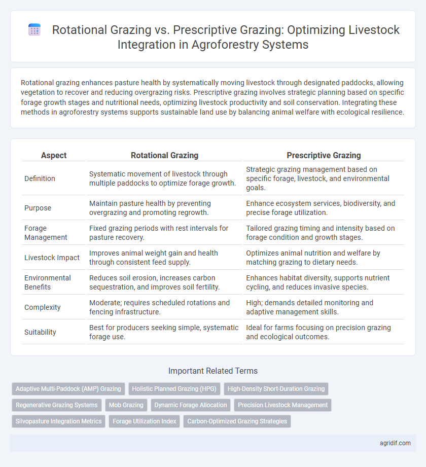Rotational Grazing vs. Prescriptive Grazing: Optimizing Livestock Integration in Agroforestry Systems