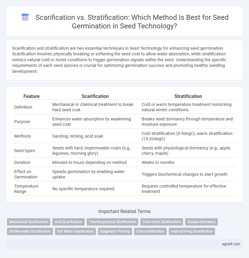 Scarification vs. Stratification: Which Method Is Best for Seed Germination in Seed Technology?