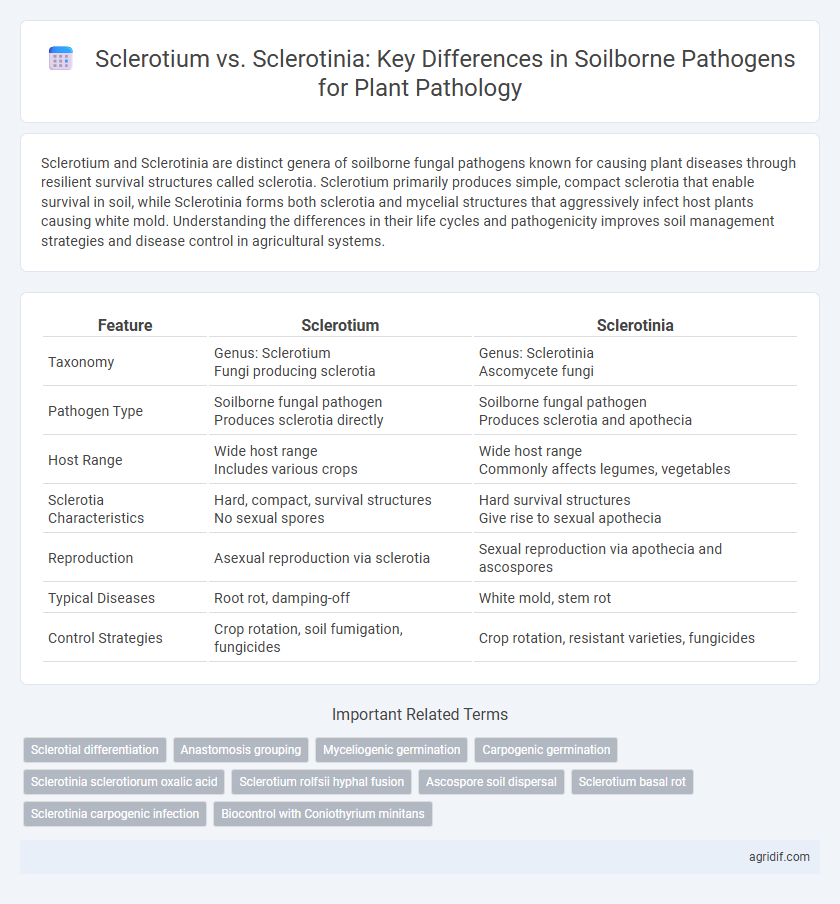 Sclerotium vs. Sclerotinia: Key Differences in Soilborne Pathogens for Plant Pathology