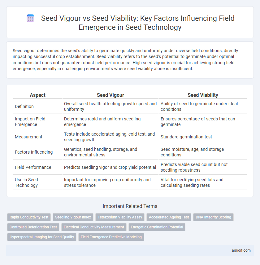 Seed Vigour vs Seed Viability: Key Factors Influencing Field Emergence in Seed Technology