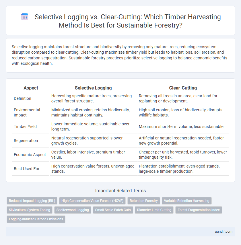 Selective Logging vs. Clear-Cutting: Which Timber Harvesting Method Is Best for Sustainable Forestry?