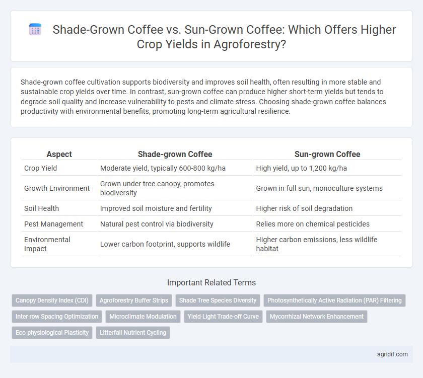 Shade-Grown Coffee vs. Sun-Grown Coffee: Which Offers Higher Crop Yields in Agroforestry?